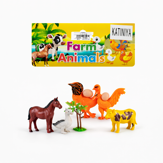 عبة حيوانات المزرعة للأطفال – Farm Animals Play Set لعبة تعليمية ممتعة تساعد الأطفال على اكتشاف عالم الحيوانات بطريقة مسلية ومفيدة
