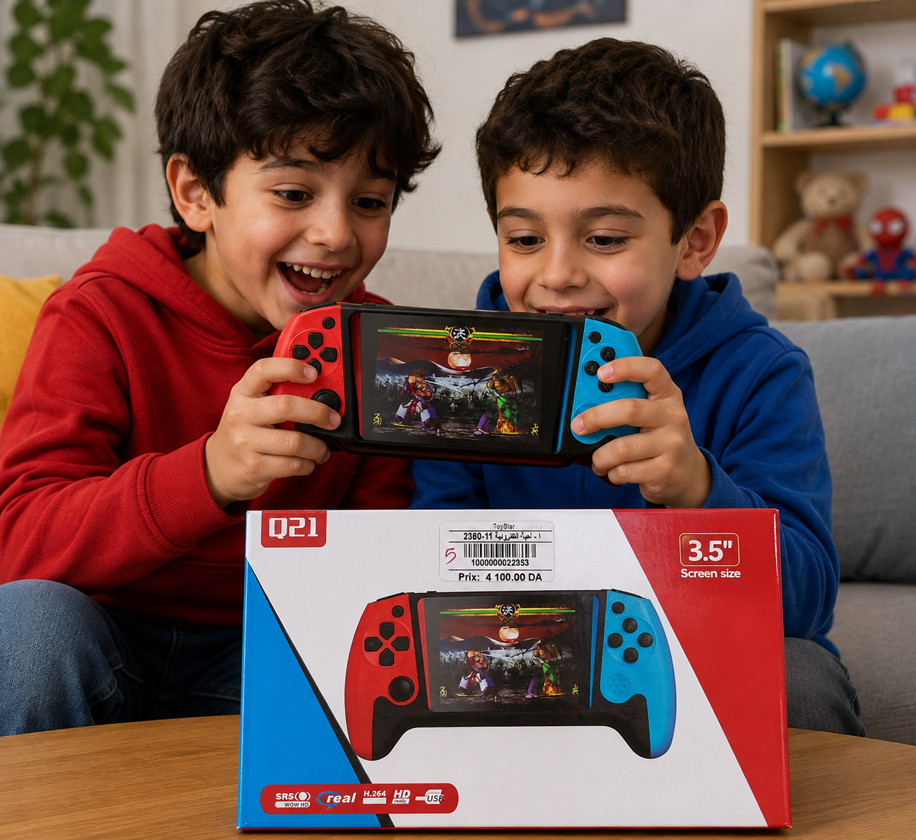 جهاز ألعاب محمول بشاشة 3.5 بوصة ومنفذ USB | Handheld Game Player