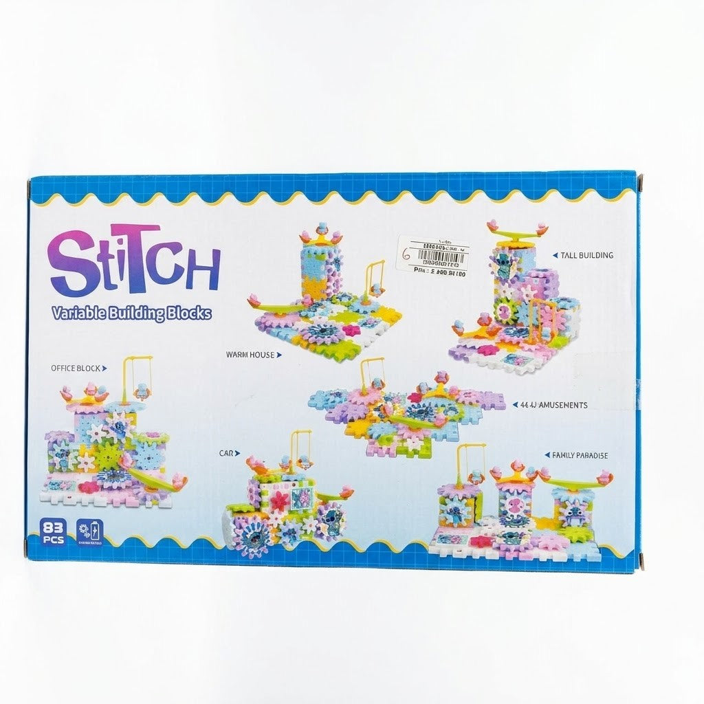 مكعبات تركيب وتروس متحركة 83 قطعة | Stitch Variable Building Blocks 83 PCS