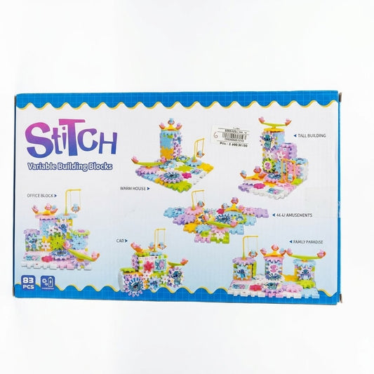مكعبات تركيب وتروس متحركة 83 قطعة | Stitch Variable Building Blocks 83 PCS