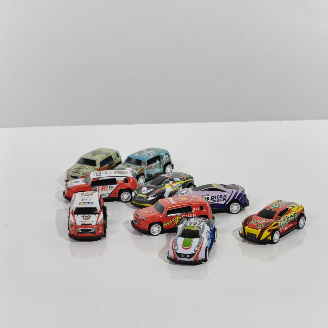مجموعة سيارات سباق مصغرة  Die-Cast Racing Cars Set