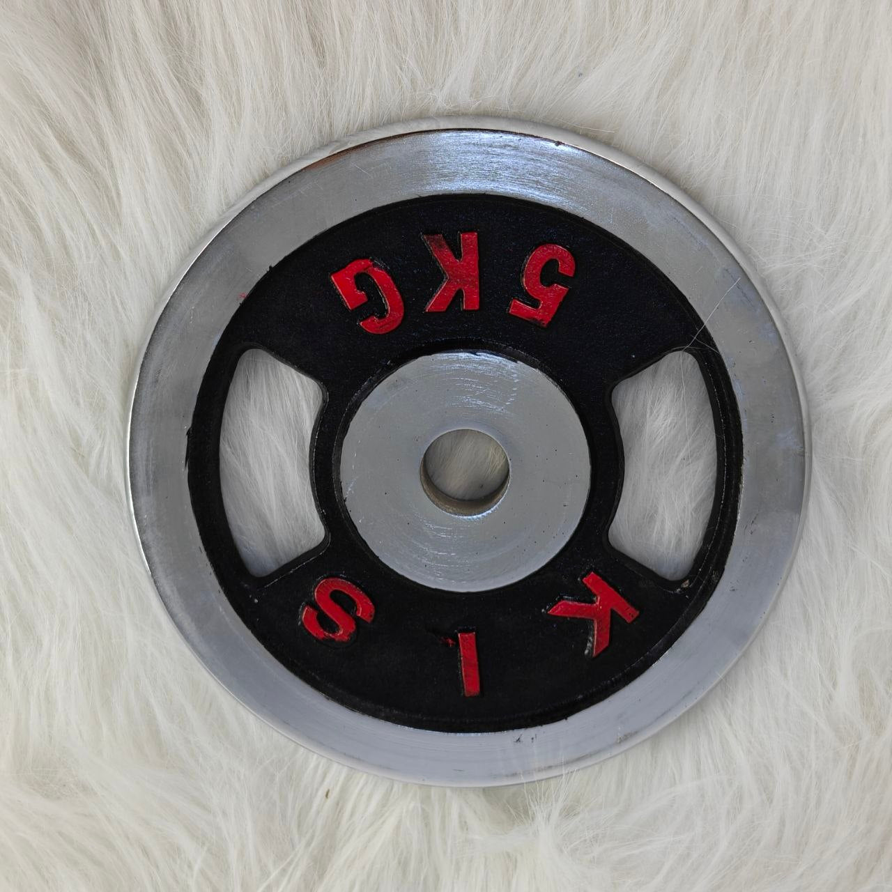 قرص أوزان حديد 5 كغ – 5KG Iron Weight Plate خيار مثالي لعشاق كمال الأجسام، تمارين القوة، واللياقة البدنية في المنزل أو الجيم