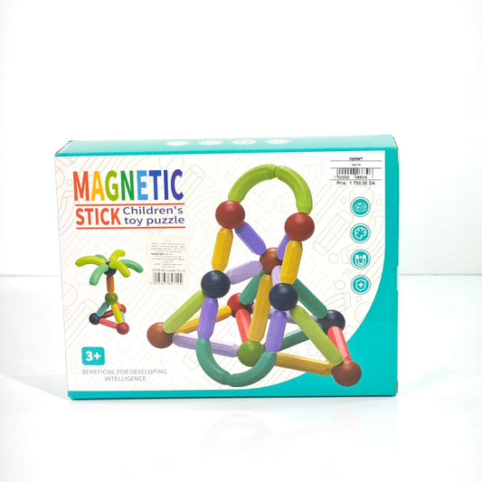 لعبة العصي المغناطيسية التعليمية للأطفال – Magnetic Stick Building Toy