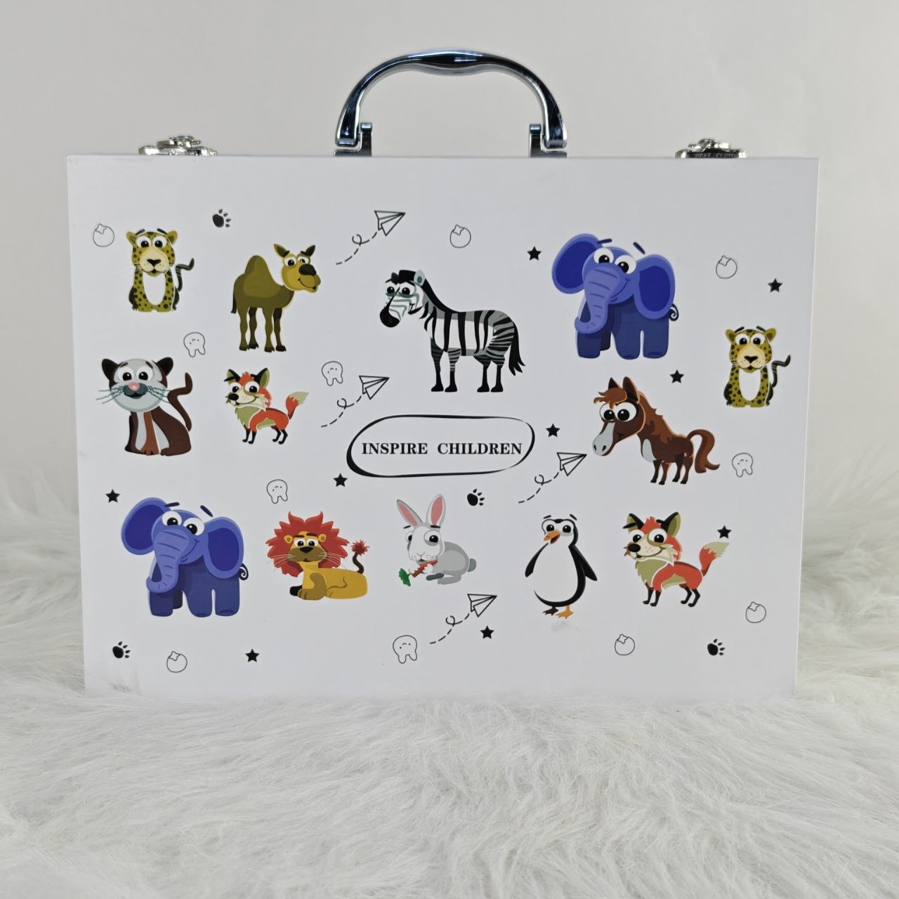حقيبة أدوات تلوين ورسم للأطفال – Kids Art Coloring Set مجموعة متكاملة ومميزة تمنح الأطفال تجربة إبداعية ممتعة مليئة بالألوان والخيال