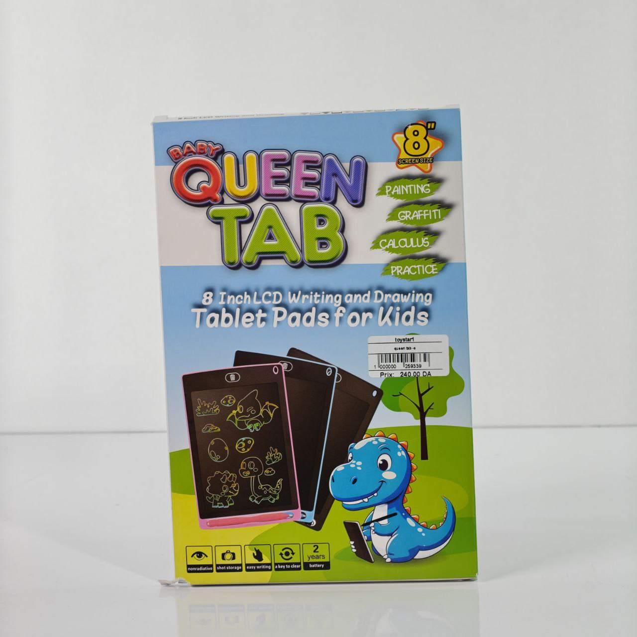 لوح الكتابة والرسم الإلكتروني للأطفال – Queen Tab 8 إنش