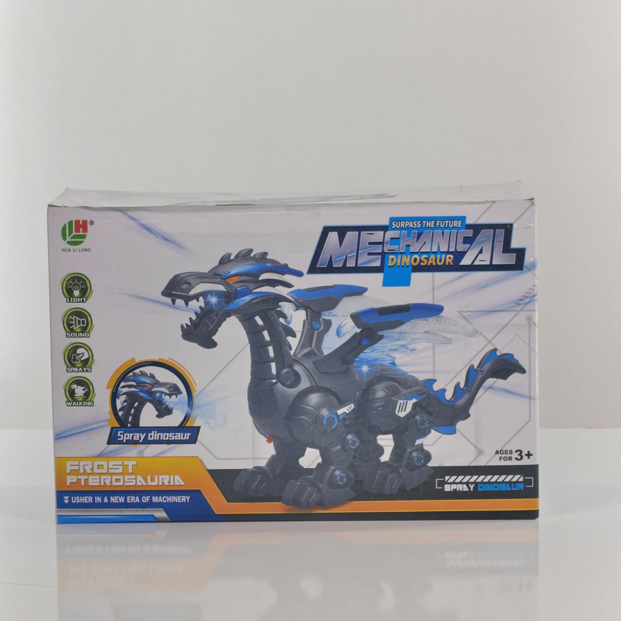 لعبة الديناصور الآلي برذاذ الماء Cyber Dino Spray Toy