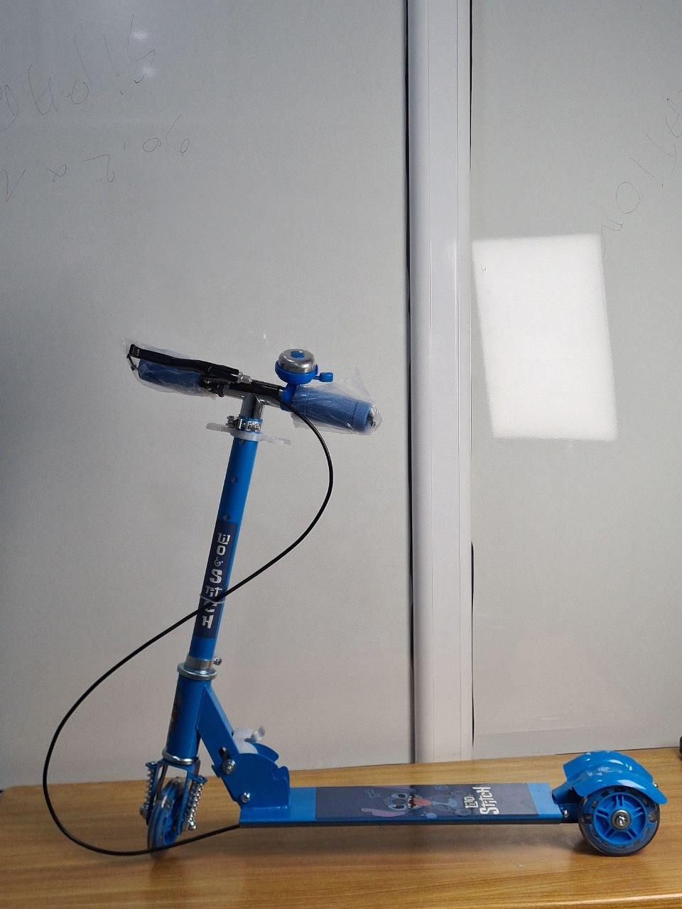 سكوتر أطفال أزرق قابل للطي لعمر 3 سنوات فما فوق | Blue Kids Folding Scooter 3+