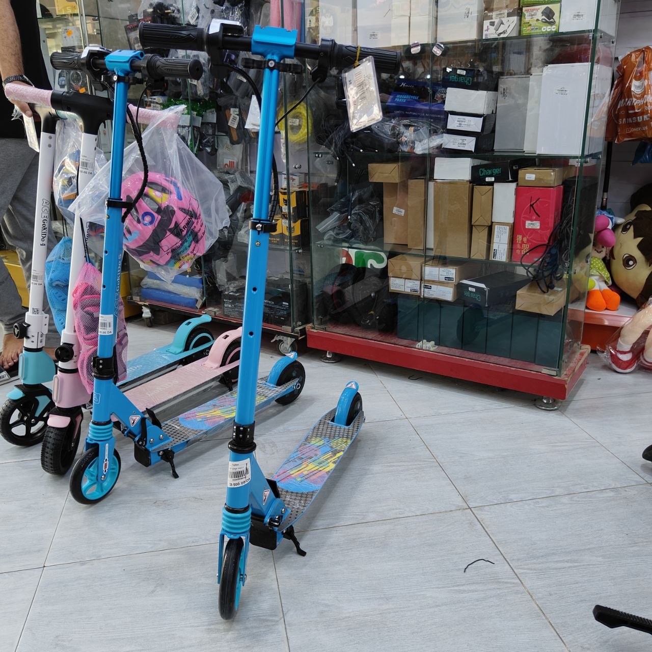 سكوتر أطفال أزرق قابل للطي | Blue Kids Foldable Scooter
