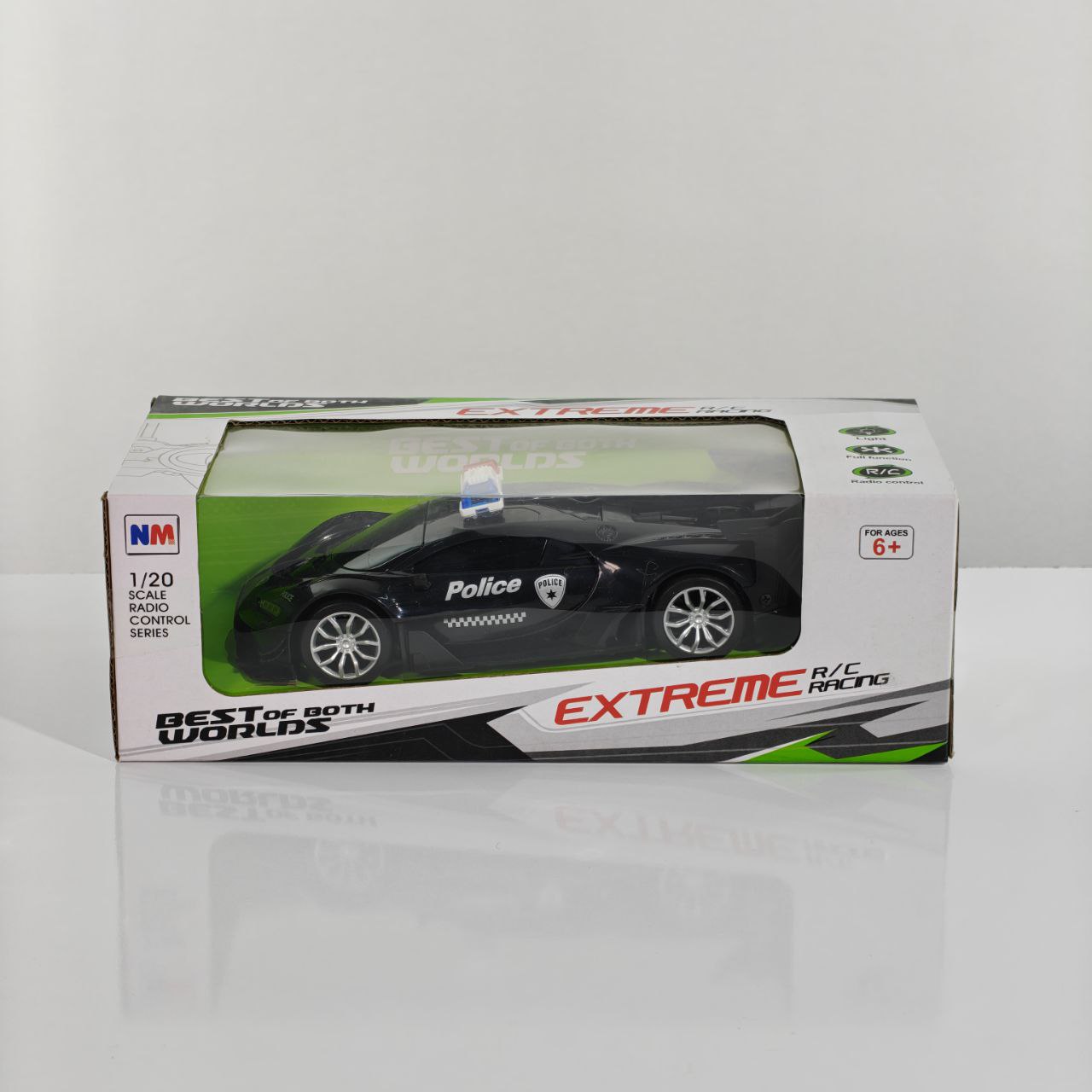 سيارة سباق شرطة تحكم عن بعد Police RC Racing Car 1:20