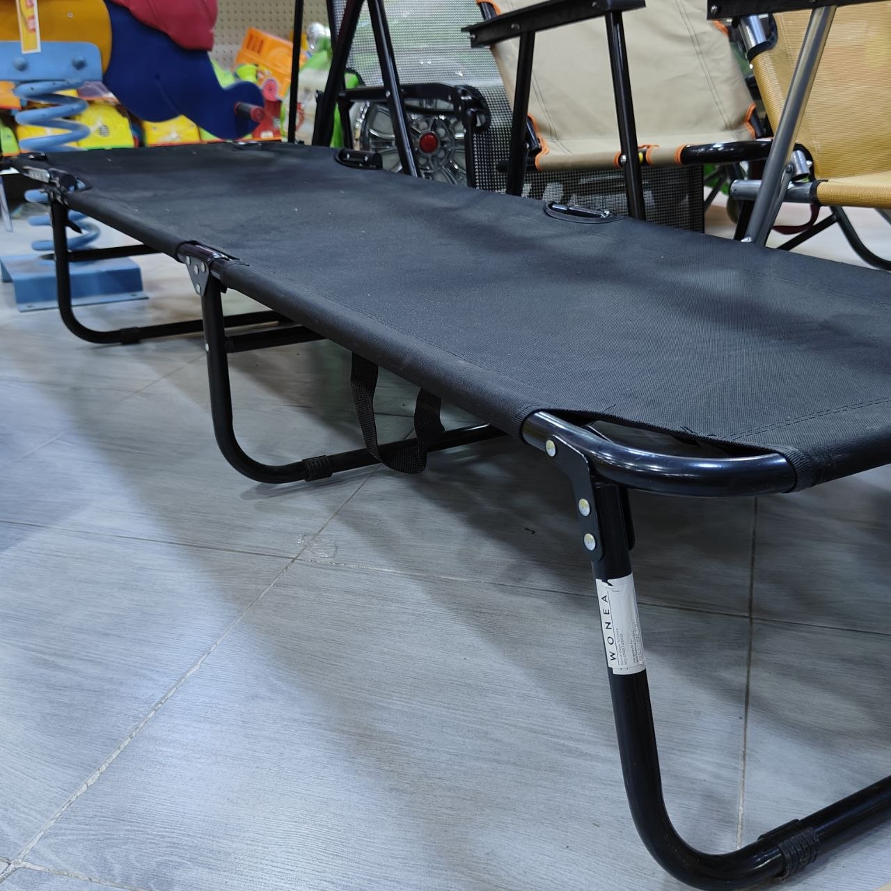 كرسي استرخاء قابل للطي مع مظلة | Folding Recliner Lounge Chair with Canopy