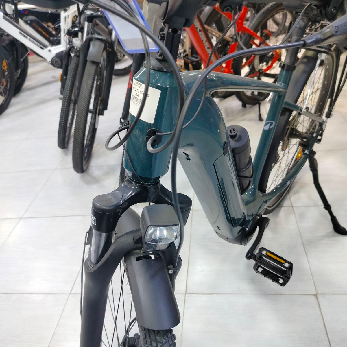 دراجة كهربائية Riverside بإطار عالٍ ومحرك مركزي – أخضر داكن | Riverside Mid-Drive E-Bike (High Frame)