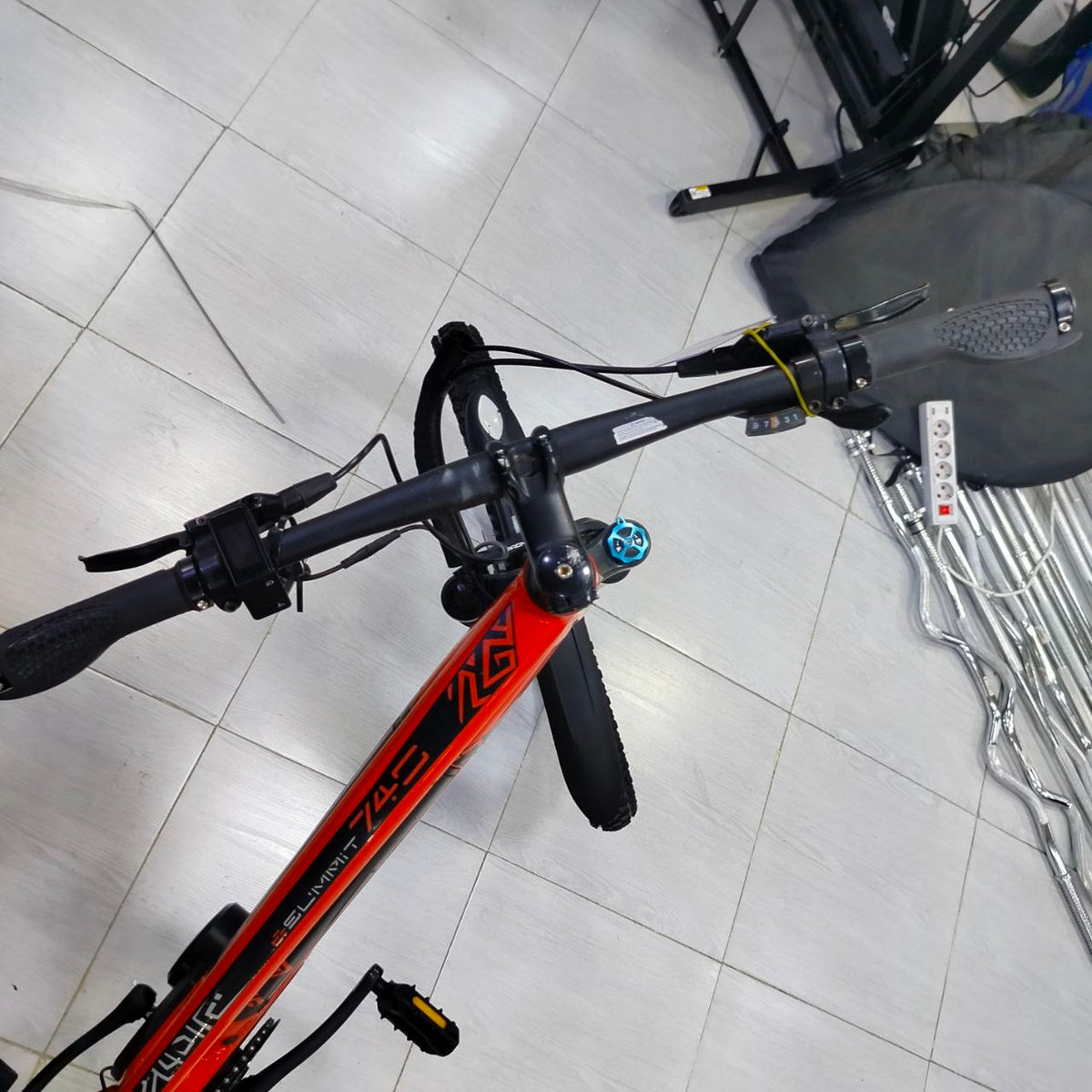 دراجة جبلية كهربائية Nakamura بمحرك مركزي – برتقالي | Nakamura Electric Mountain Bike
