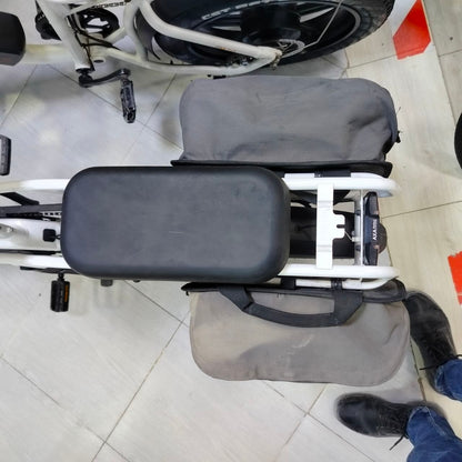 دراجة كهربائية Nakamura Crosscity+ بسلة أمامية وحامل خلفي – أبيض | Nakamura Crosscity+ Cargo E-Bike