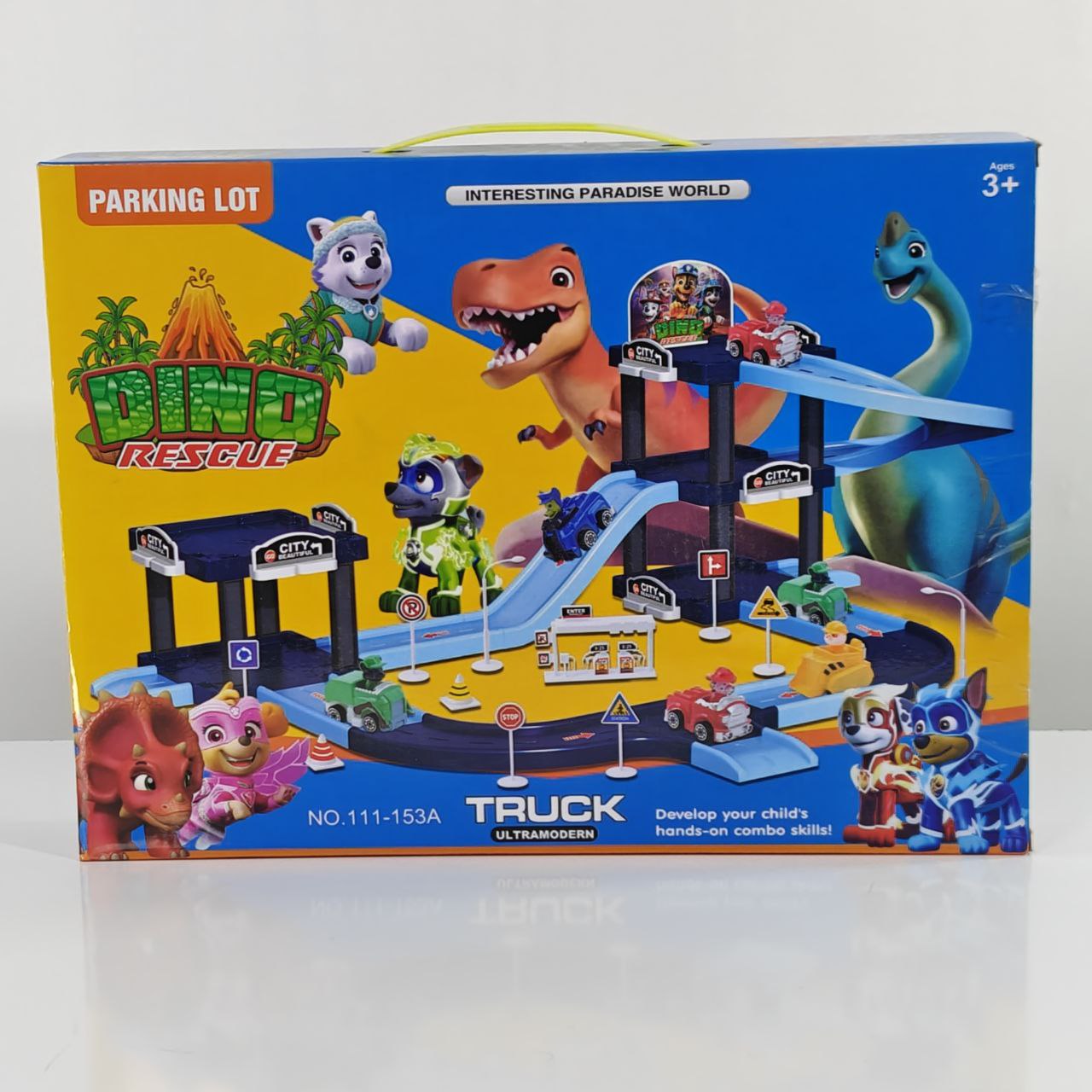موقف سيارات باو باترول دينو ريسكيو Paw Patrol Dino Rescue Car Parking