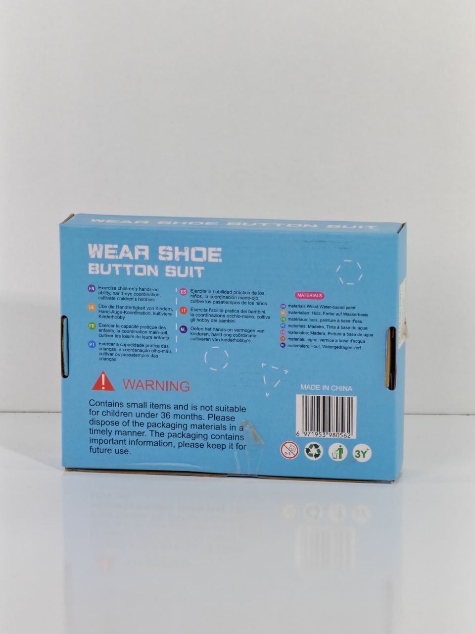 لعبة تعلم الأزرار وربط الحذاء – Wear Shoe Button Suit Educational Toy