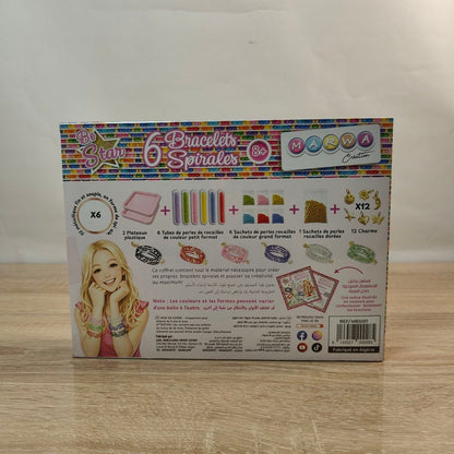 طقم صنع 6 أساور حلزونية للبنات | Be Star 6 Spiral Bracelets Kit