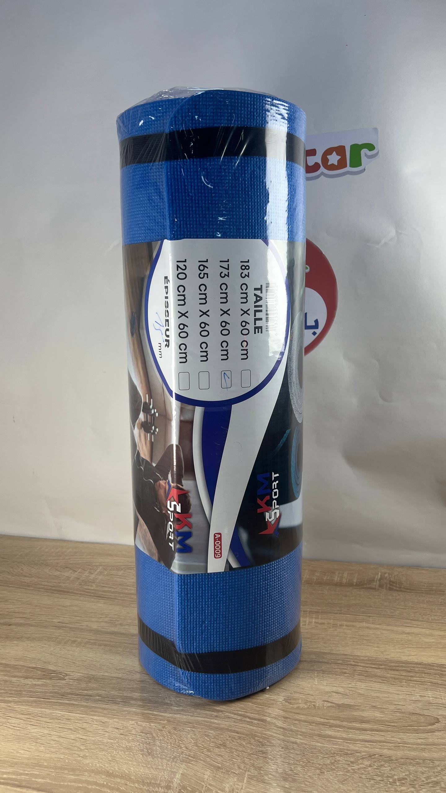 بساط رياضي KM Sport أزرق للتمارين واليوغا | KM Sport Blue Exercise & Yoga Mat