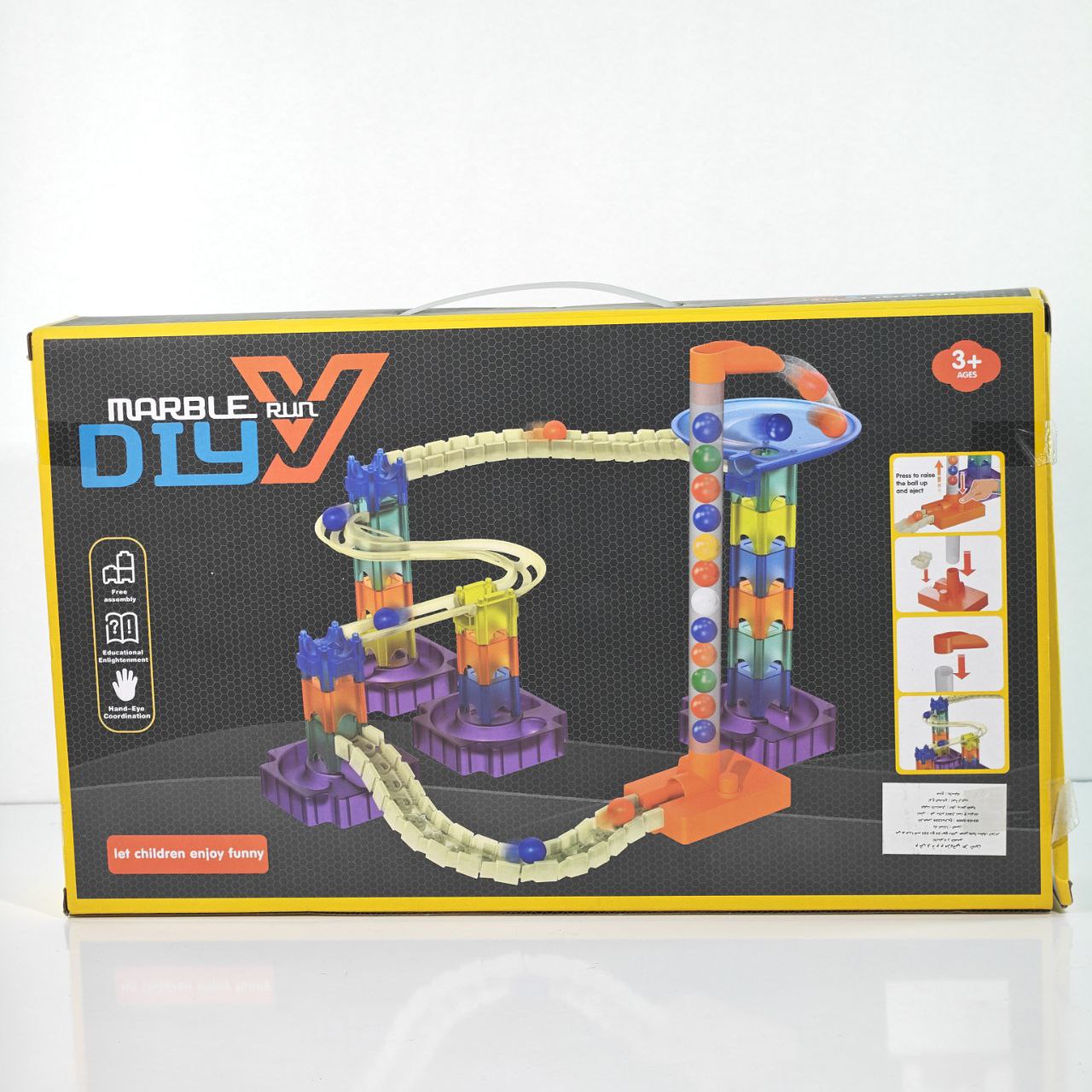 لعبة مسار الكرات – Marble Run DIY