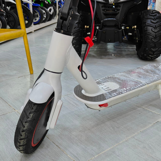 سكوتر كهربائي أبيض قابل للطي | White Foldable Electric Scooter