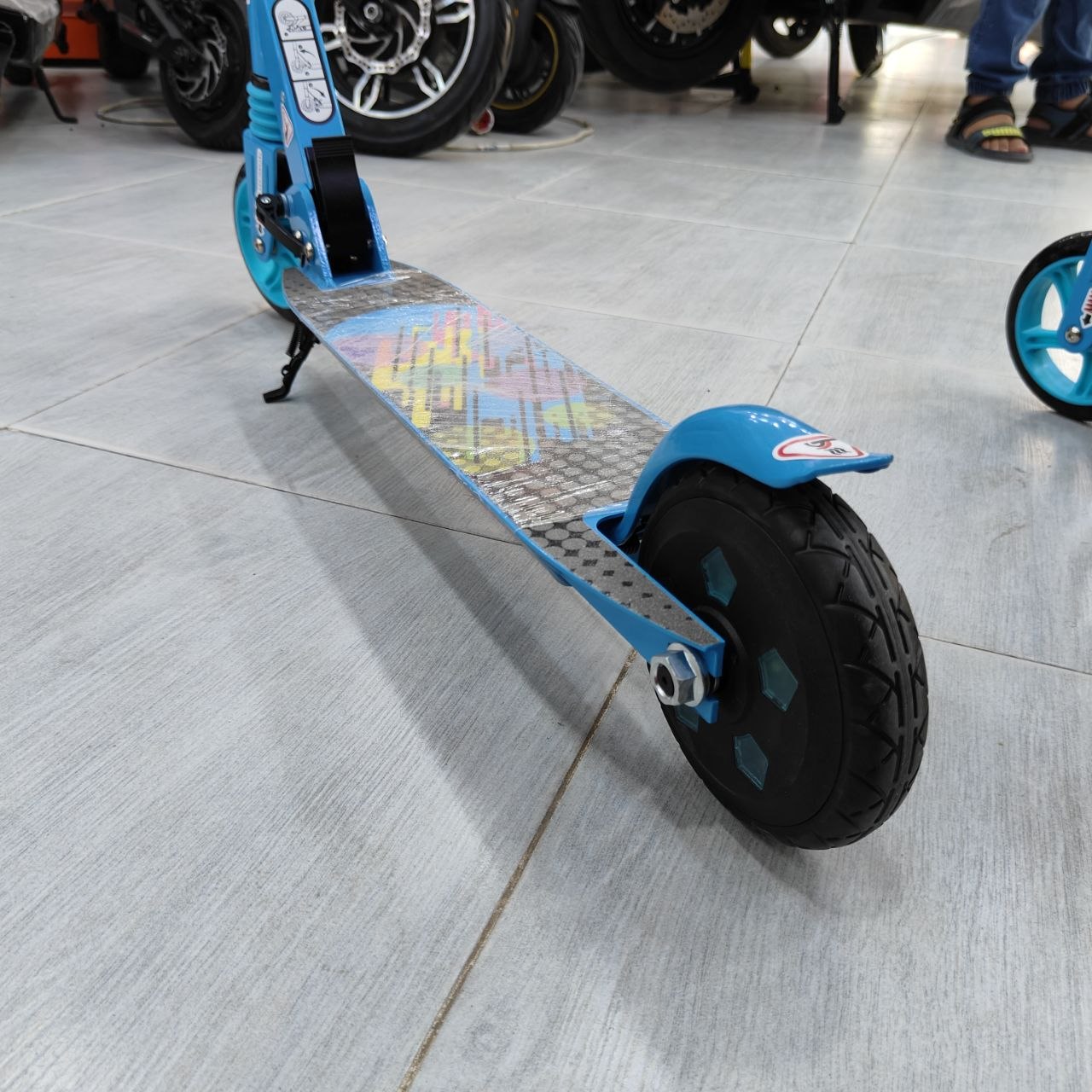 سكوتر أطفال أزرق قابل للطي | Blue Kids Foldable Scooter