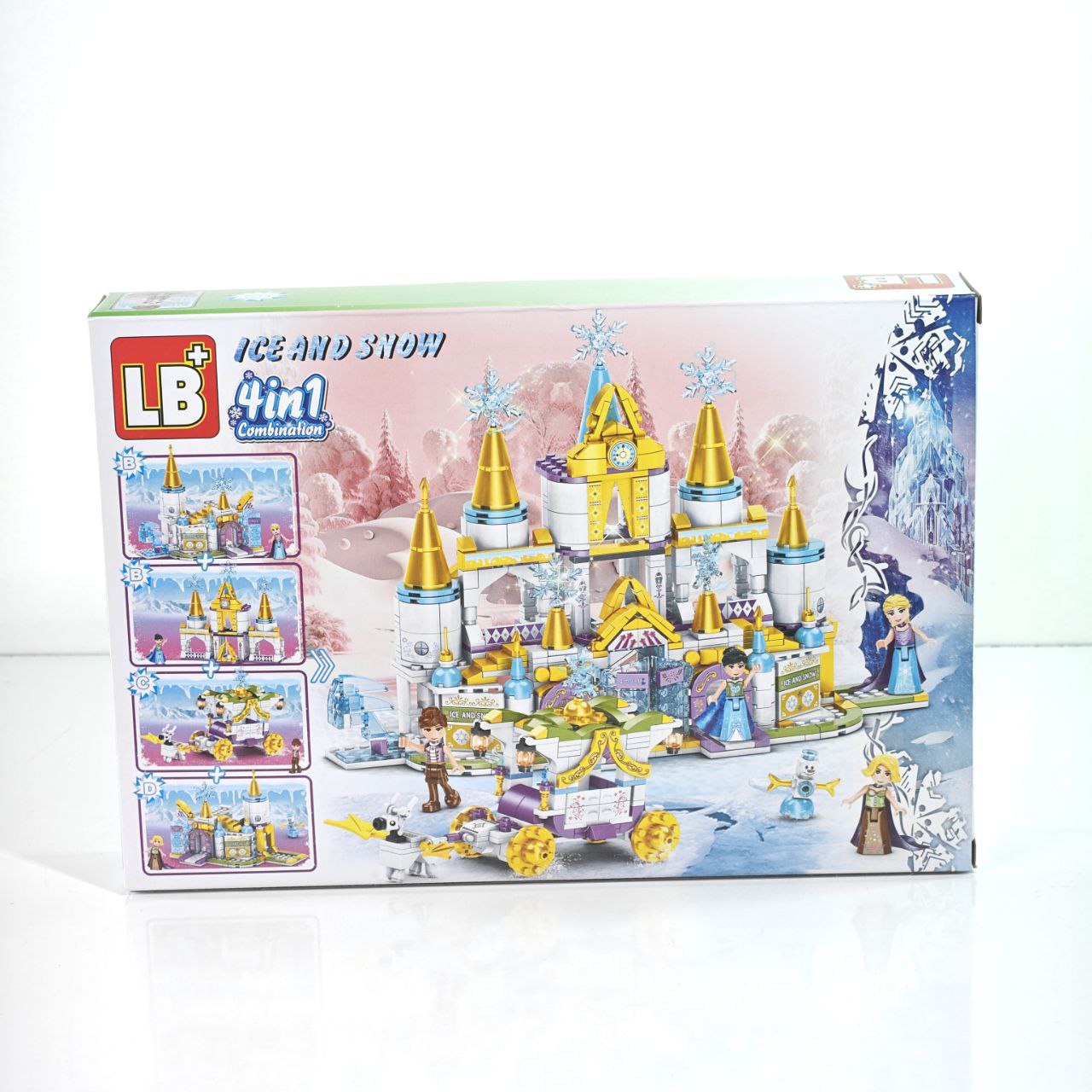 لعبة تركيب قصر الأميرة الجليدي 4 في 1 – Aisha Princess Snow Castle Building Set