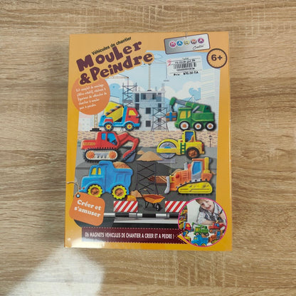 طقم صنع وتلوين مركبات البناء | Construction Vehicles Molding & Painting Kit 🚧🎨