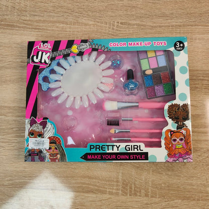 طقم مكياج وأظافر للأطفال | Kids Makeup & Nail Art Set 💄✨