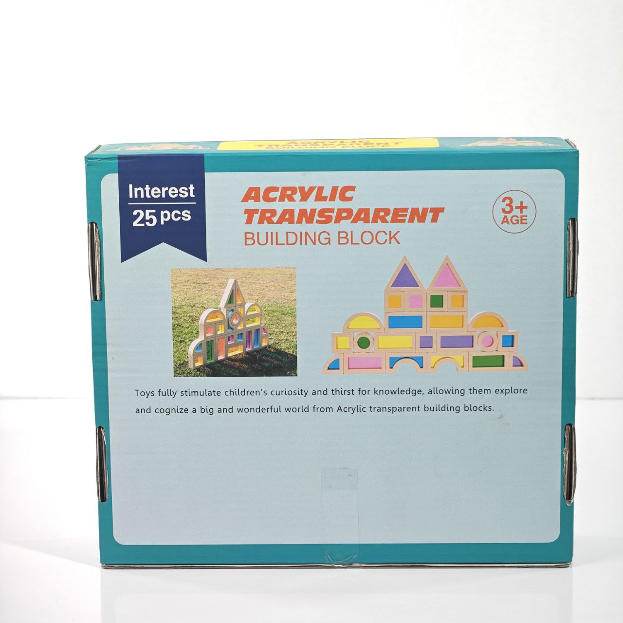 مكعبات البناء الشفافة الأكريليك 25 قطعة – Acrylic Transparent Building Blocks 25 PCS