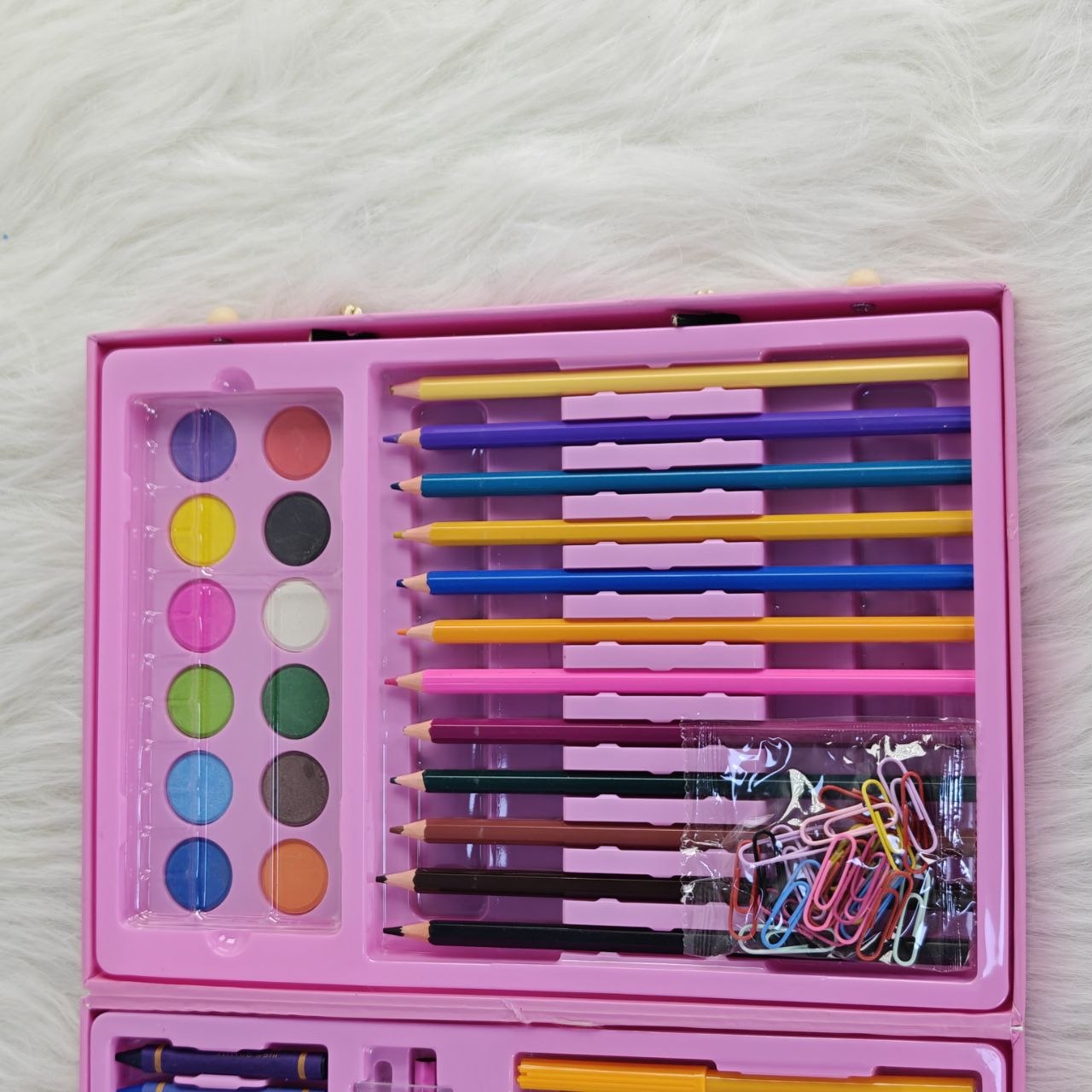حقيبة رسم وتلوين للأطفال 58 قطعة – My Bestie Art Set 58 PCS مجموعة فنية رائعة للبنات والأطفال تمنحهم وقتًا ممتعًا مليئًا بالإبداع والتسلية